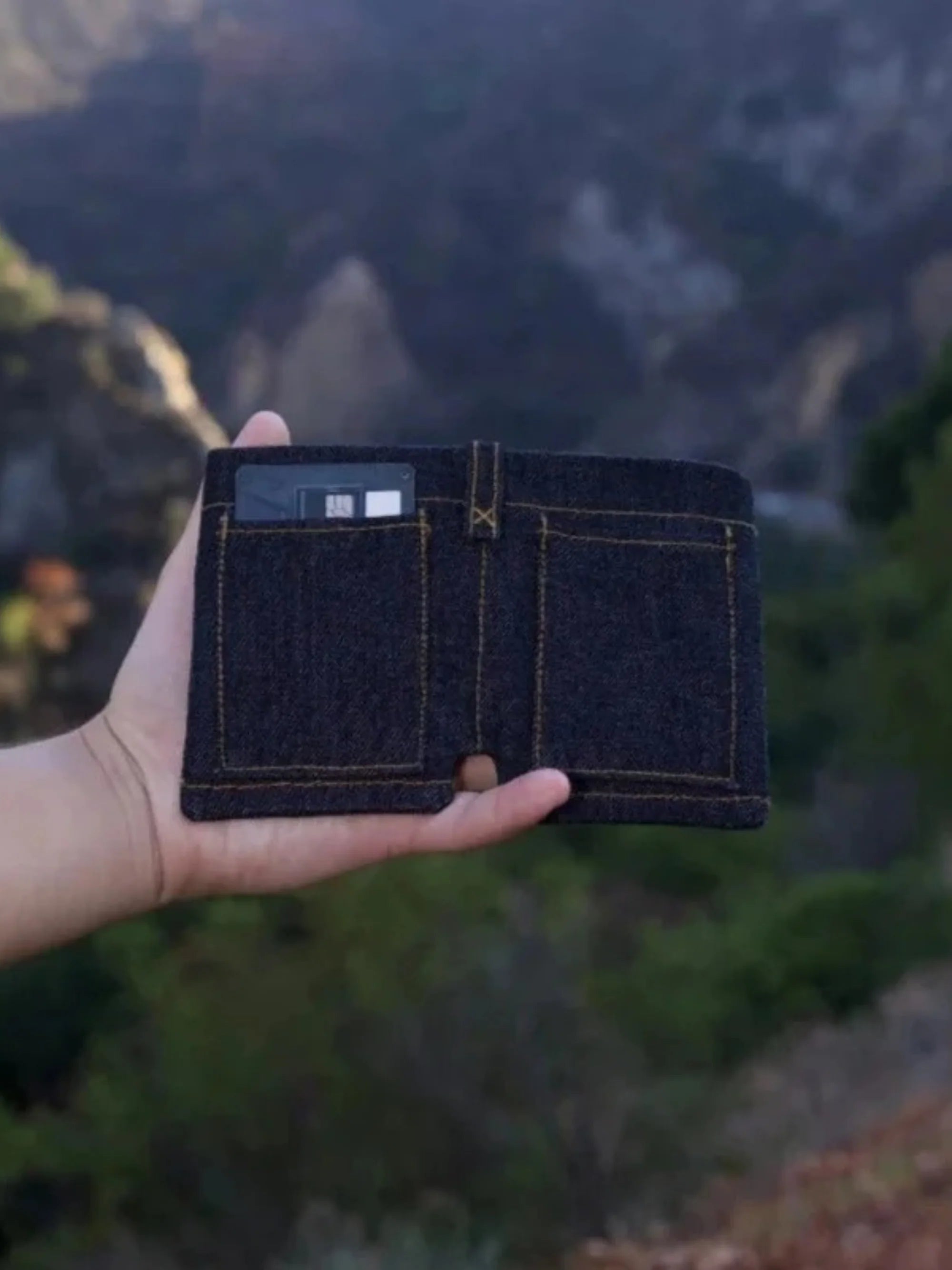 RIVETT DENIM SLIM WALLET